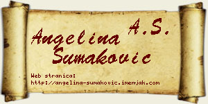 Angelina Šumaković vizit kartica